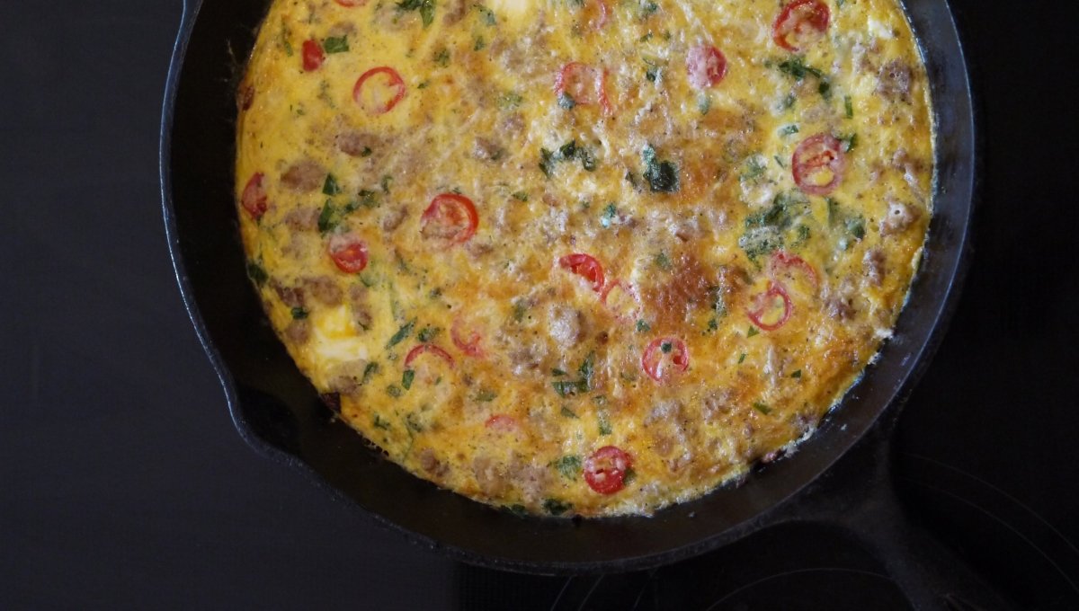 Turkey Sausage Frittata - Heartstone Farm