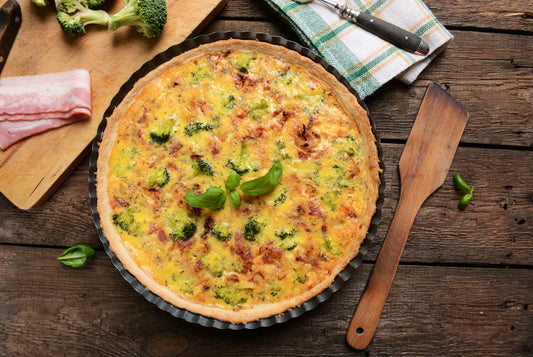 Turkey Sausage & Broccoli Quiche