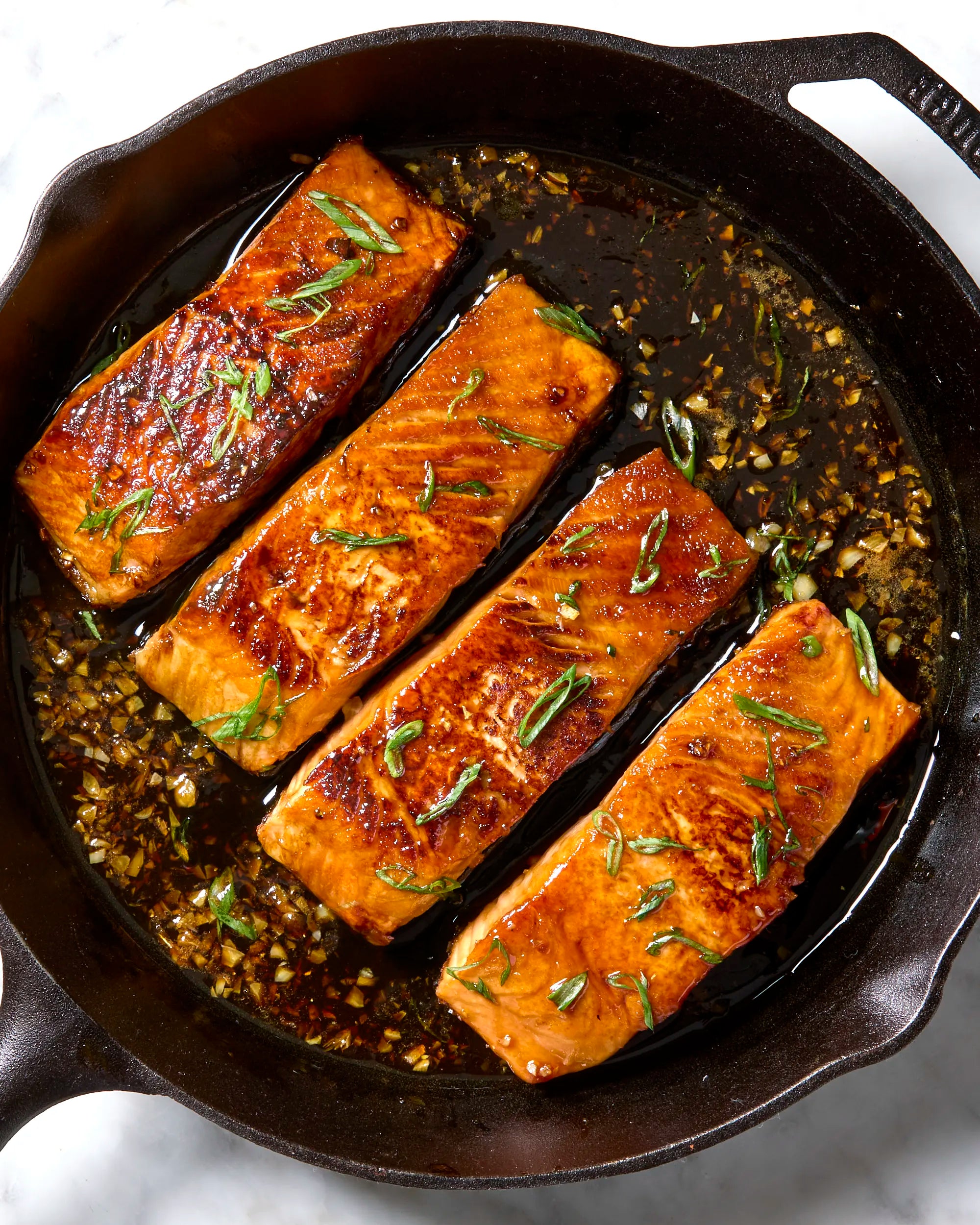 Glazed Honey Garlic Sockeye Salmon - Heartstone Farm