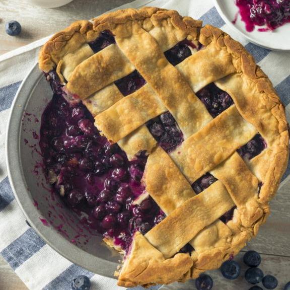 Traditional Maine Wild Blueberry Pie - Heartstone Farm