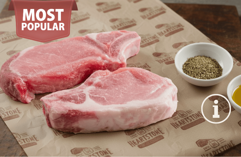 BONE - IN PRK CHOP 12 OZ - Heartstone Farm