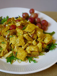 Curry Chicken Salad with Grapes and Walnuts - Heartstone Farm