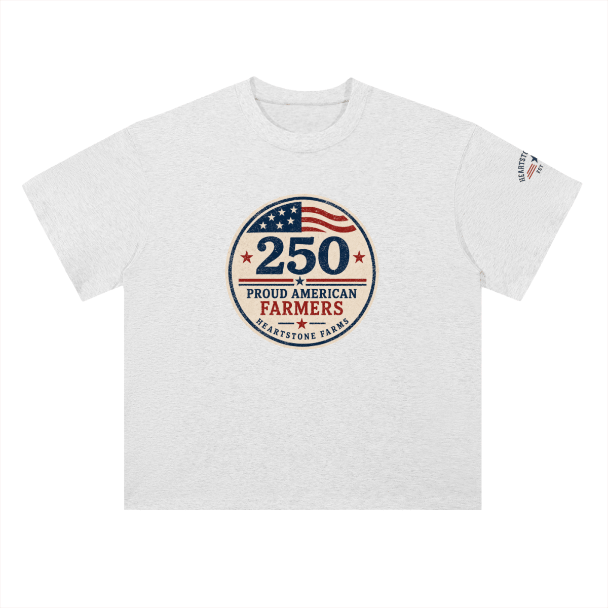 Heavyweight Drop Shoulder Cotton T-Shirt - Heartstone Farm