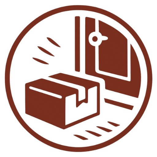 meat box at doorstep icon