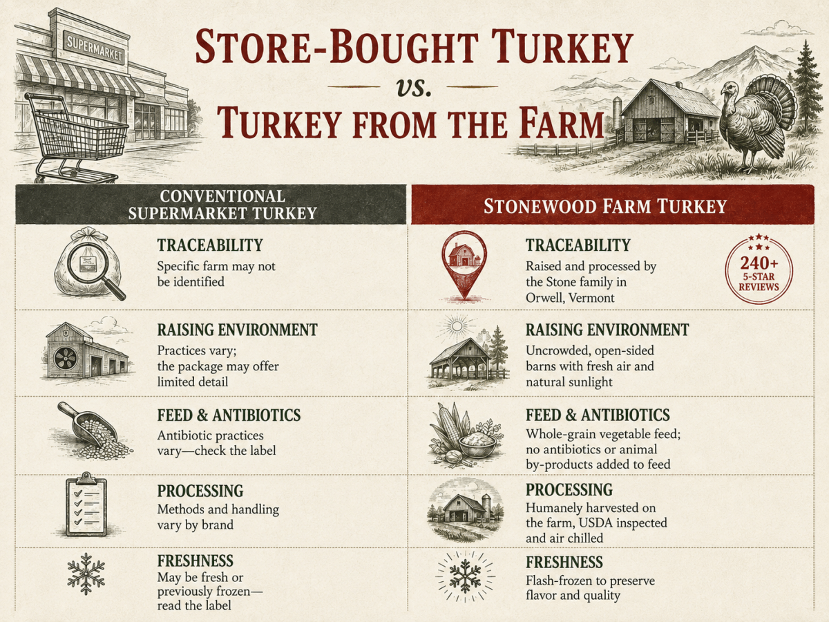 All Natural Vermont Holiday Turkey - Heartstone Farm