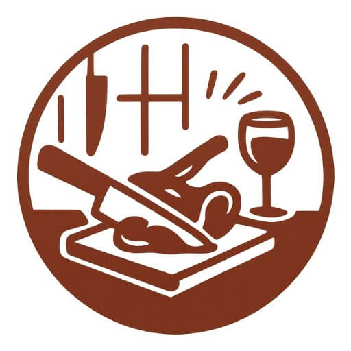 preparing food red icon