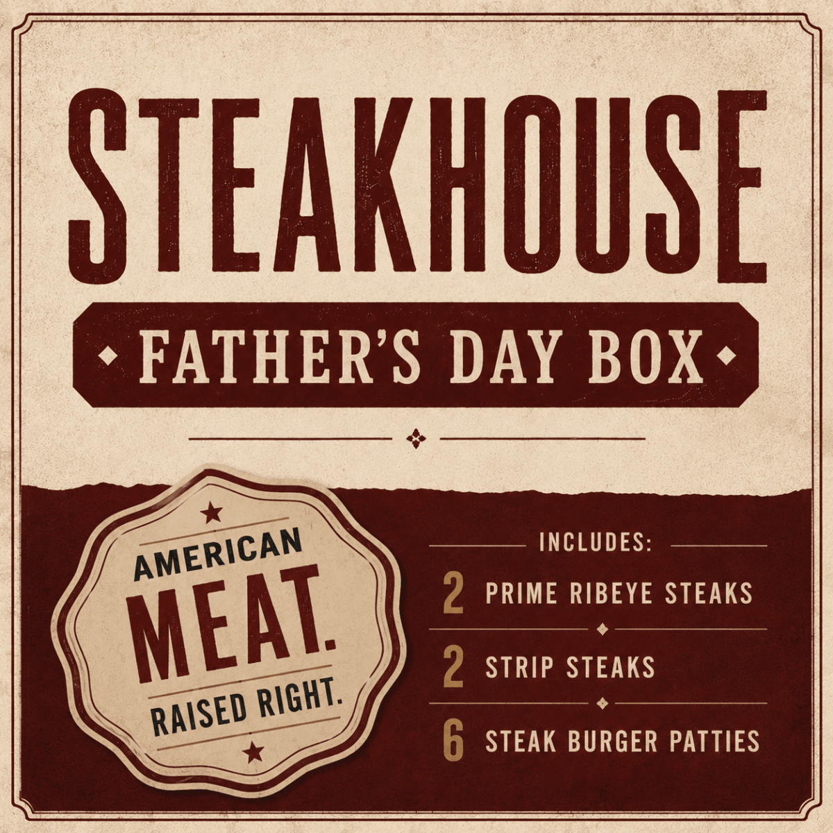 Father's Day Steakhouse Box - Heartstone Farm