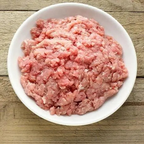 ground turkey sausage in white bowl