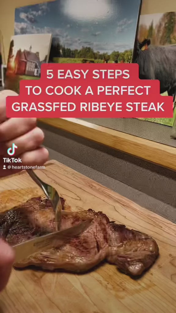 five easy steps to cook a grass fed ribeye steak
