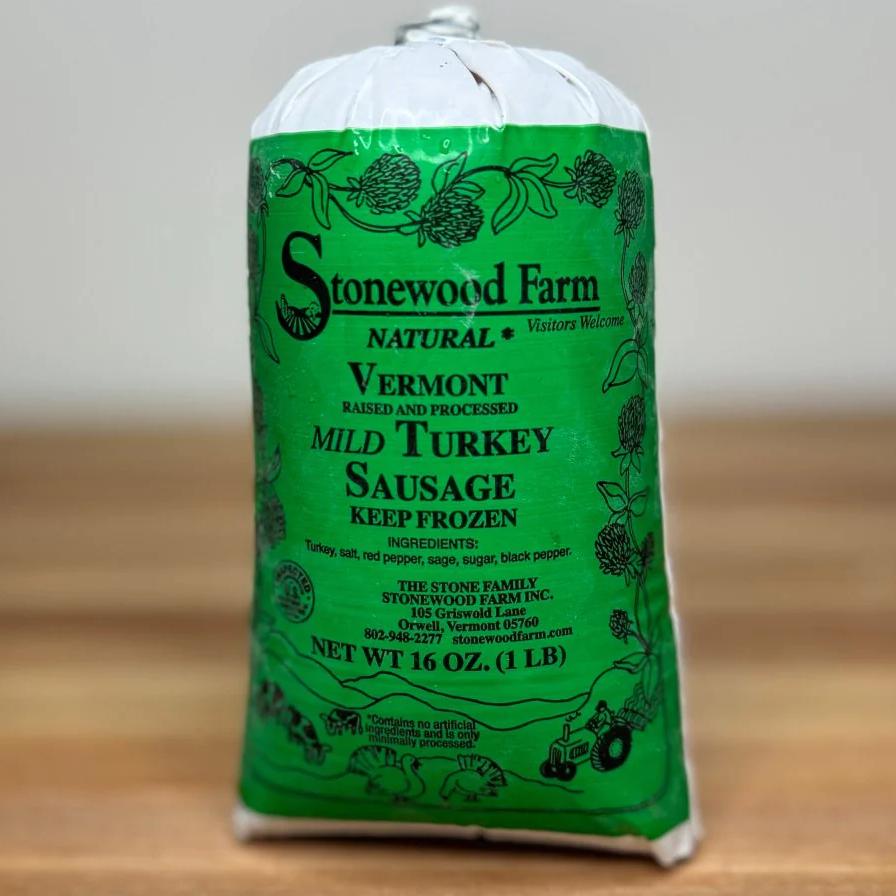 All-Natural Mild Turkey Sausage - 1 lb - Heartstone Farm