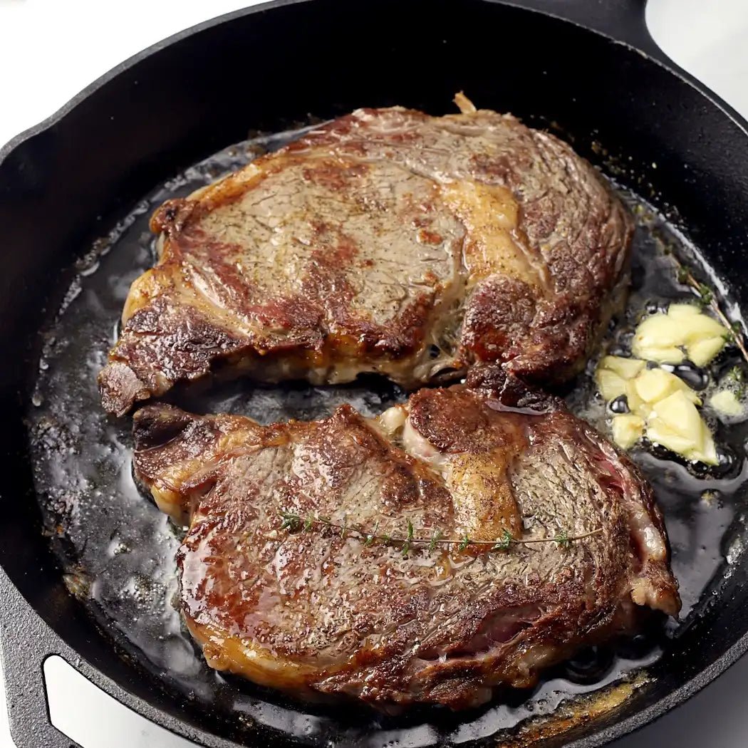 Frying ribeye steak clearance